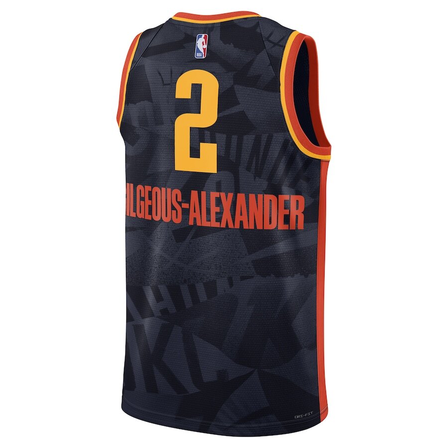 Men's Oklahoma City Thunder Shai Gilgeous-Alexander Navy Jersey