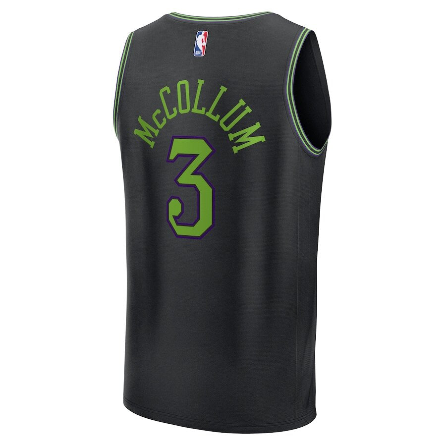 Men's New Orleans Pelicans CJ McCollum Black Jersey