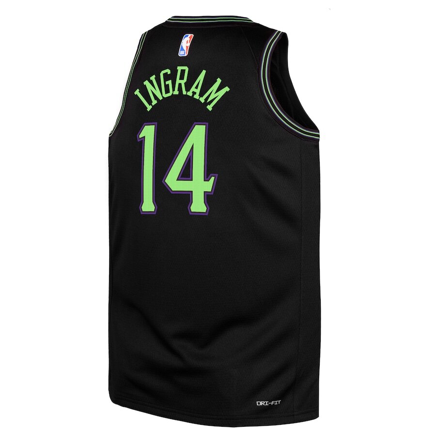 Men's New Orleans Pelicans Brandon Ingram Black Jersey