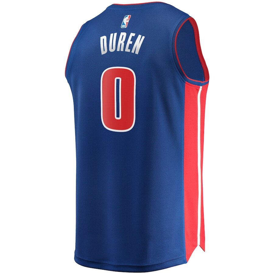 Men's Detroit Pistons Jalen Duren Blue Jersey