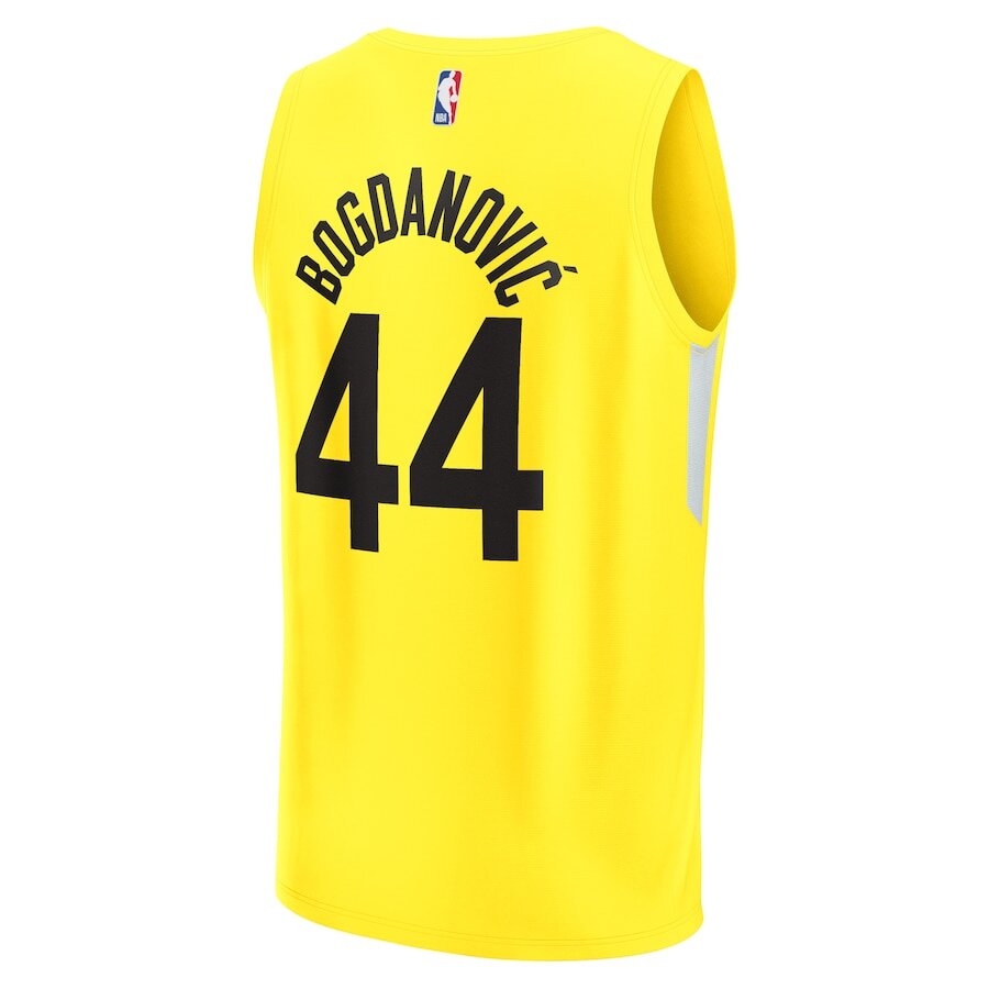 Men's Utah Jazz Bojan Bogdanovic Yellow Jersey