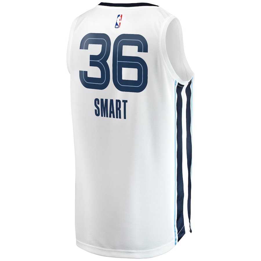 Men's Memphis Grizzlies Marcus Smart White Jersey