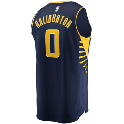 Men's Indiana Pacers Tyrese Haliburton Navy Jersey