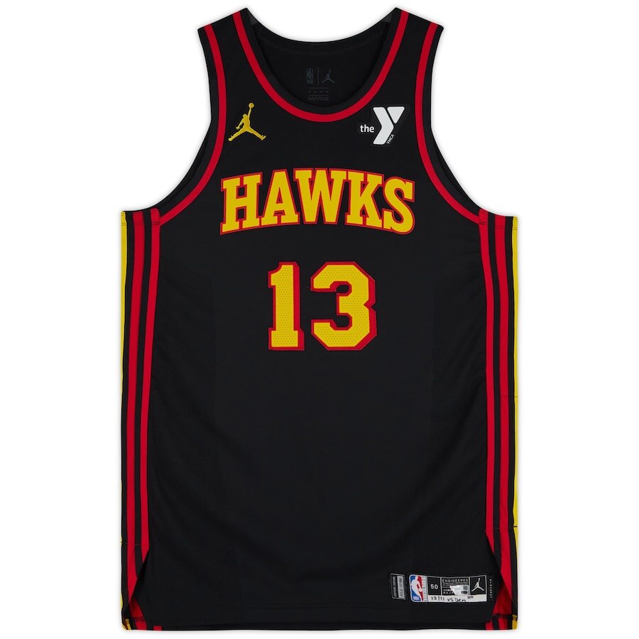 Men's Atlanta Hawks Bogdan Bogdanovic Black Jersey