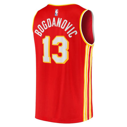 Men's Atlanta Hawks Bogdan Bogdanovic Red Jersey