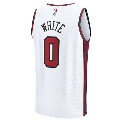 Men's Chicago Bulls Coby White White Jersey