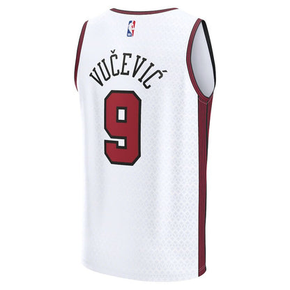 Men's Chicago Bulls Nikola Vucevic White Jersey