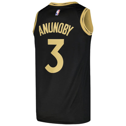 Men's Toronto Raptors OG Anunoby Black Jersey