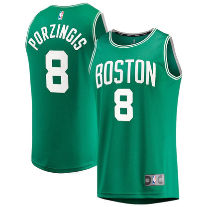 Men's Boston Celtics Kristaps Porzingis Kelly Green Jersey