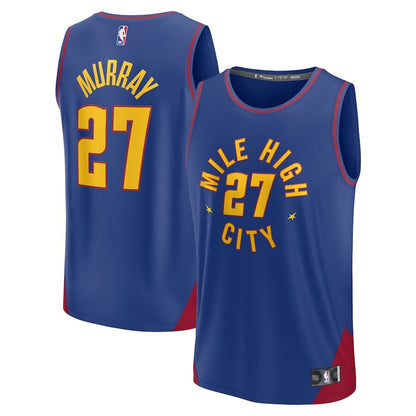 Men's Denver Nuggets Jamal Murray Blue Jersey