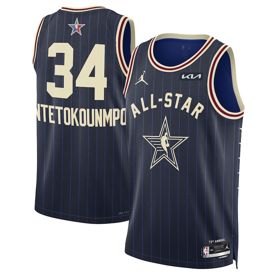 Men's Milwaukee Bucks Giannis Antetokounmpo Navy Jersey