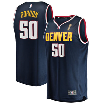 Men's Denver Nuggets Aaron Gordon Navy Jersey