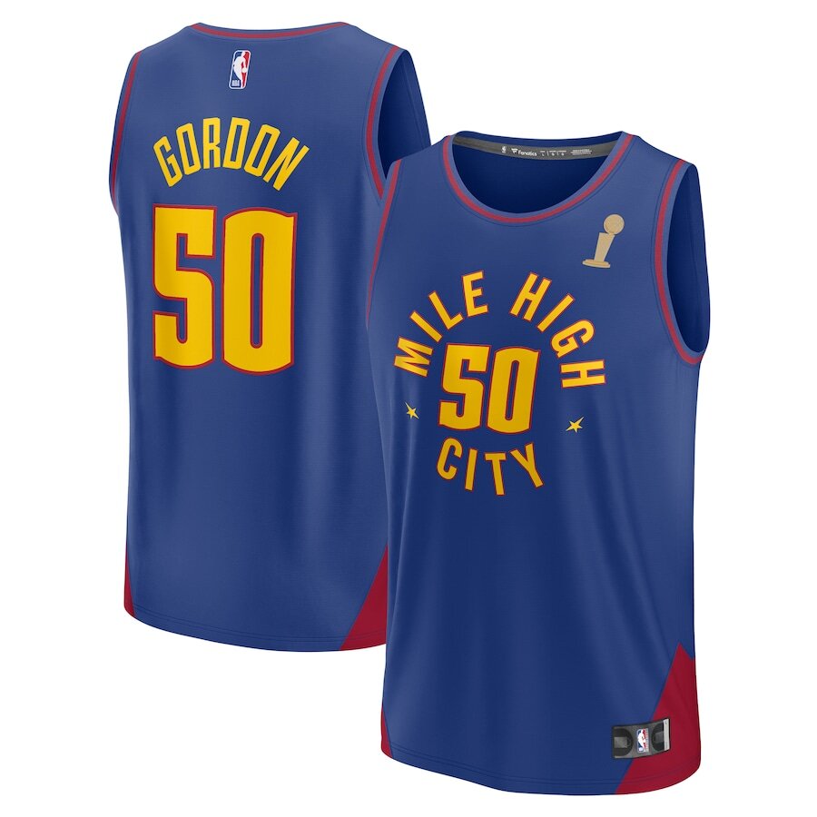 Men's Denver Nuggets Aaron Gordon Blue Jersey