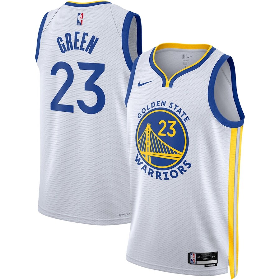 Men's Golden State Warriors Draymond Green White Jersey