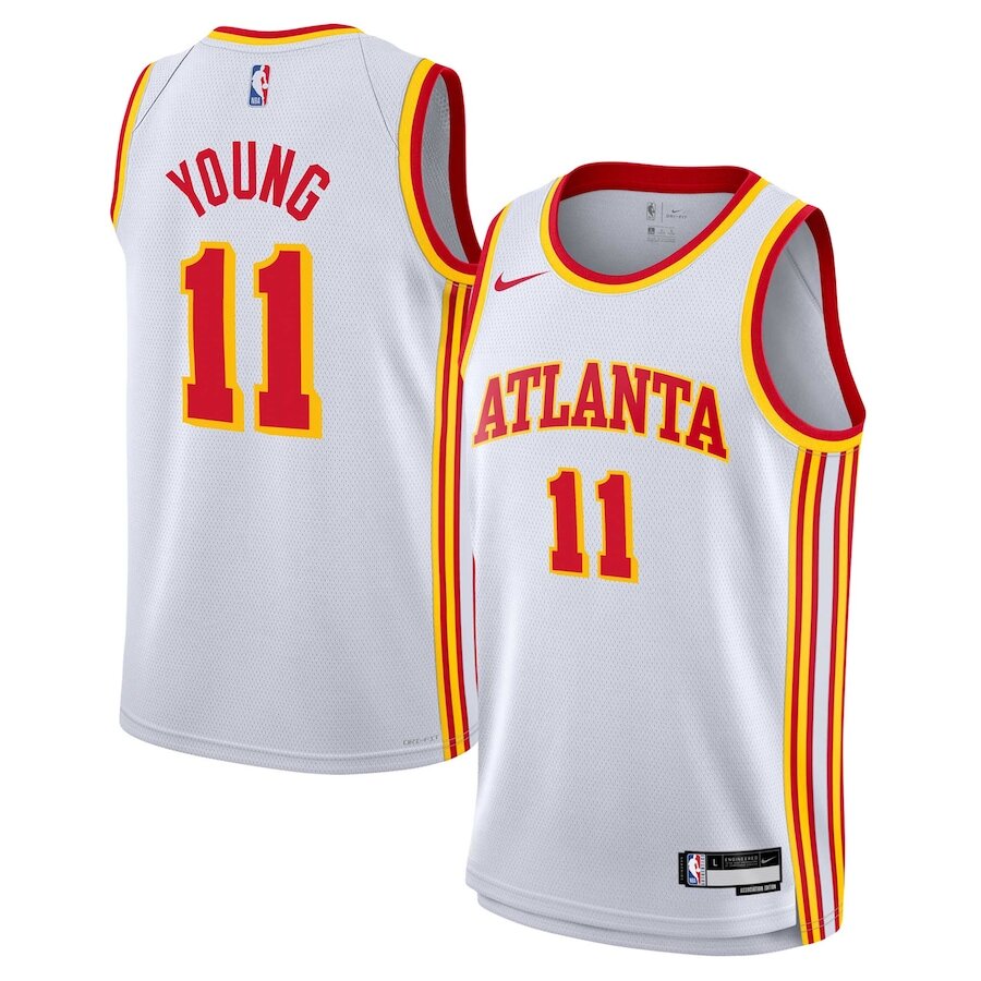 Men's Atlanta Hawks Trae Young White Jersey