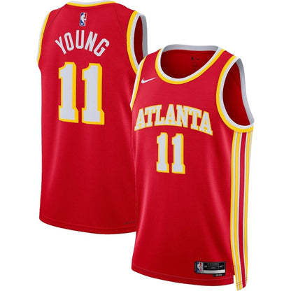 Men's Atlanta Hawks Trae Young Red Jersey