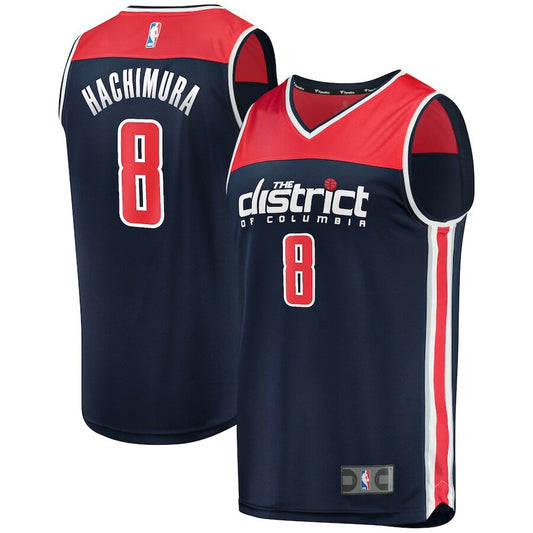 Men's Washington Wizards Rui Hachimura Navy Jersey