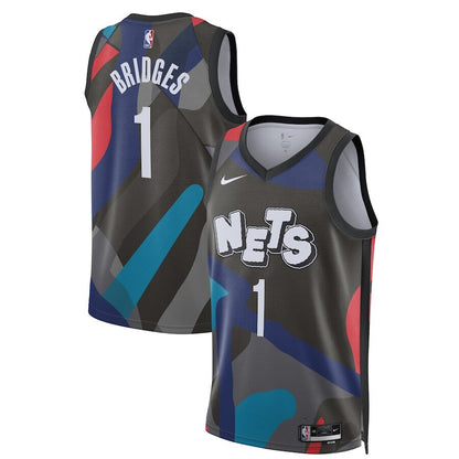 Men's Brooklyn Nets Mikal Bridges Black Jersey