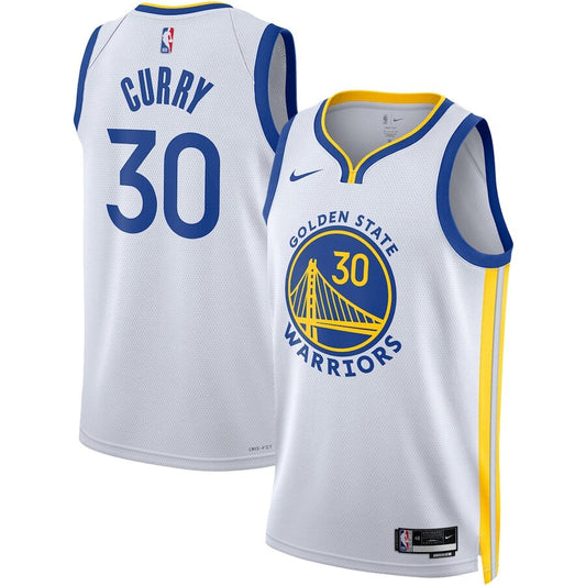 Men's Stephen Curry Golden State Warriors White Jersey