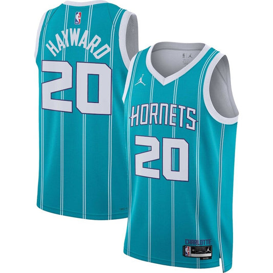 Men's Charlotte Hornets Gordon Hayward Teal Jersey