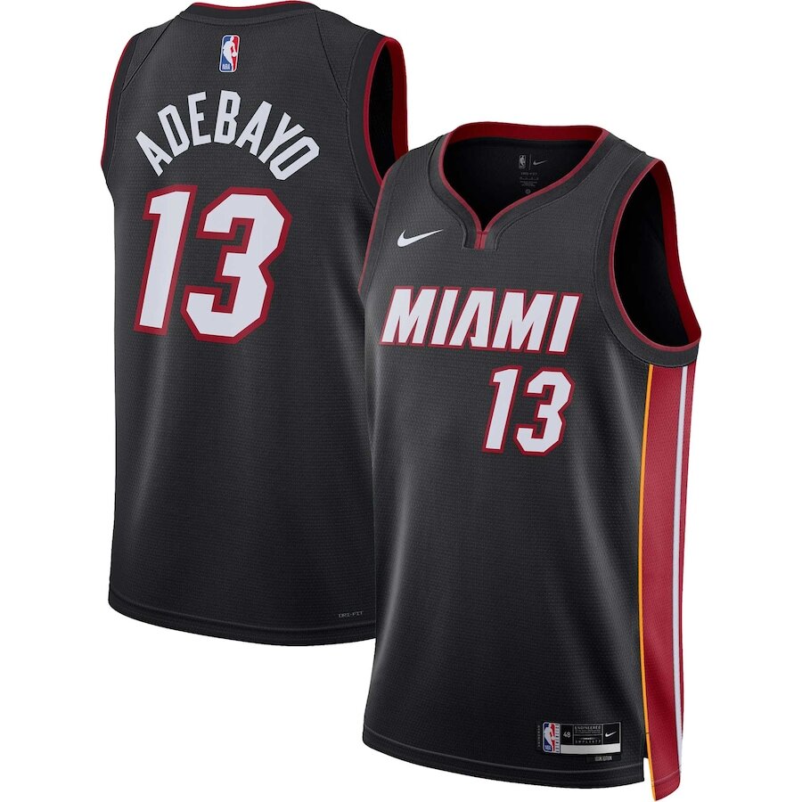 Men's Miami Heat Bam Adebayo Black Jersey