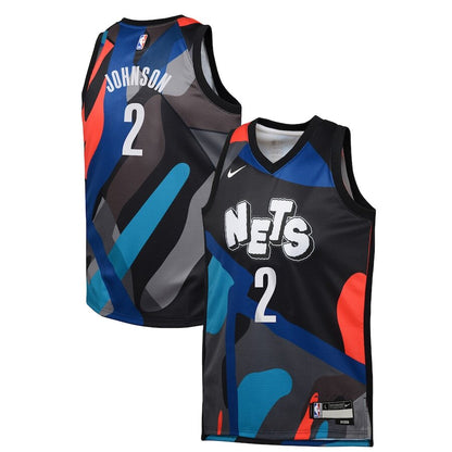 Men's Brooklyn Nets Cameron Johnson Black Jersey