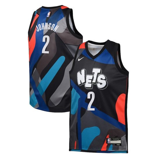 Men's Brooklyn Nets Cameron Johnson Black Jersey