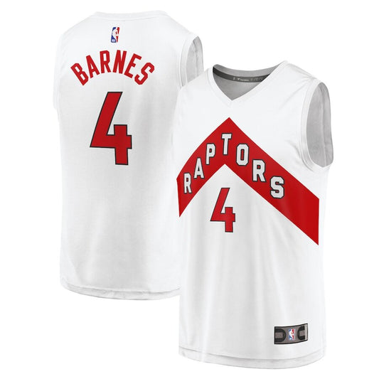 Men's Toronto Raptors Scottie Barnes White Jersey