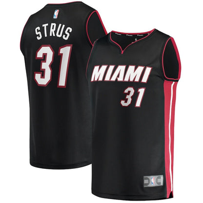 Men's Miami Heat Max Strus Black Jersey