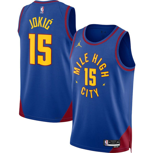 Men's Denver Nuggets Nikola Jokić Blue Jersey