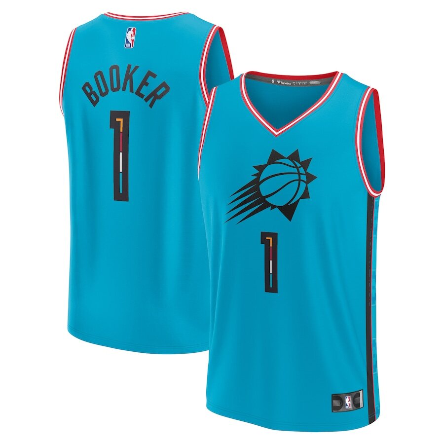 Men's Phoenix Suns Devin Booker Teal Jersey