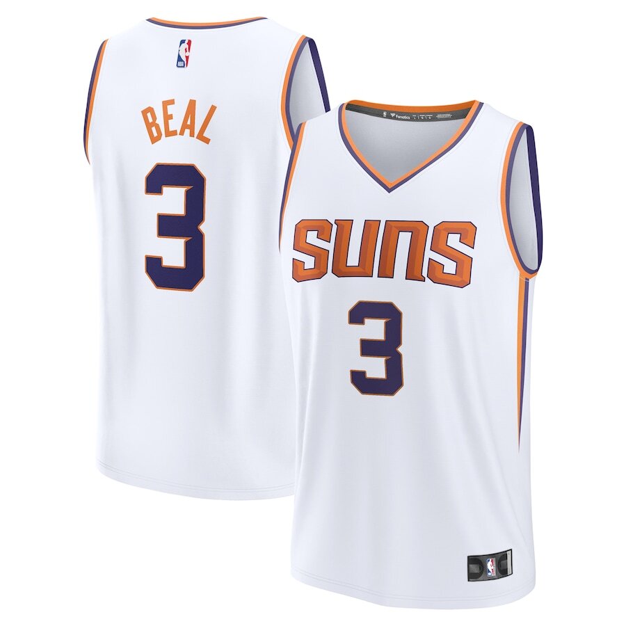 Men's Phoenix Suns Bradley Beal White Jersey