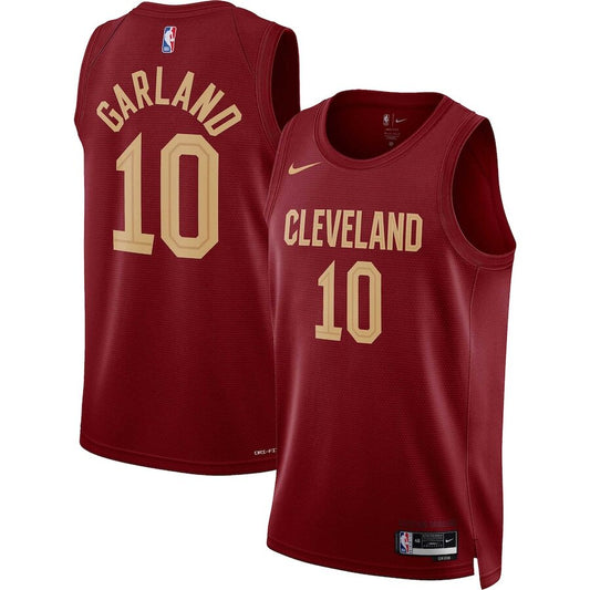 Men's Cleveland Cavaliers Darius Garland Wine Jersey