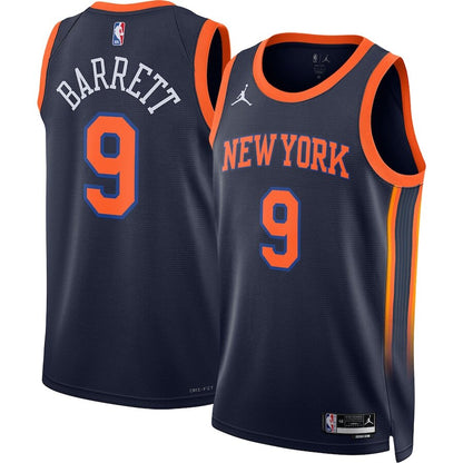 Men's New York Knicks RJ Barrett Navy Jersey