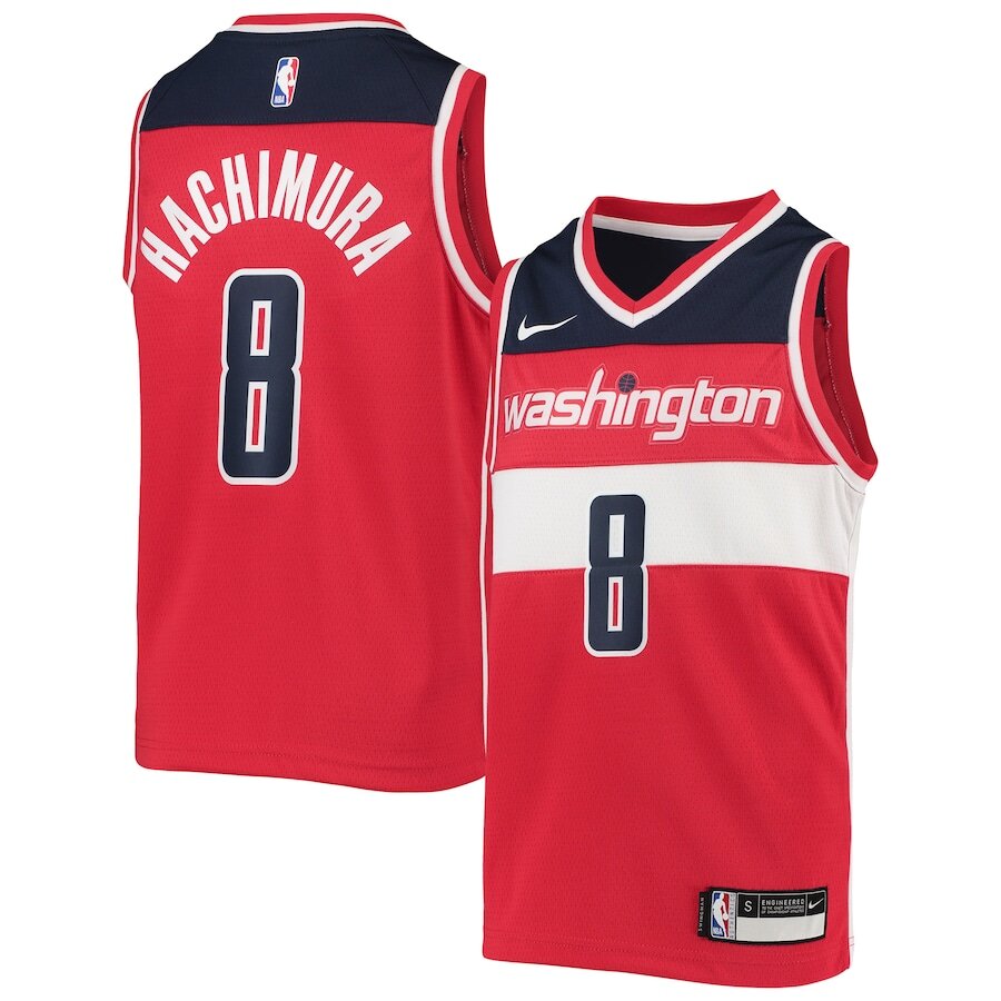 Men's Washington Wizards Rui Hachimura Red Jersey