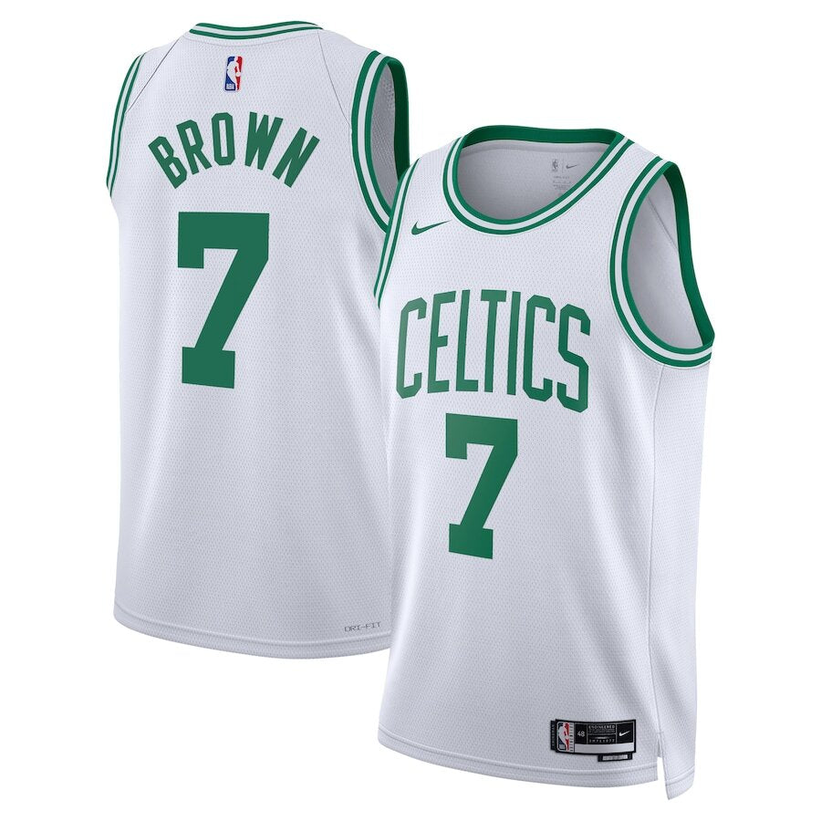 Jaylen Brown Boston Celtics White Jersey - Men