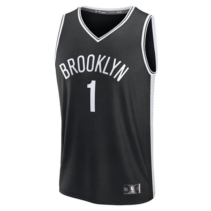 Men's Brooklyn Nets Mikal Bridges Black Jersey