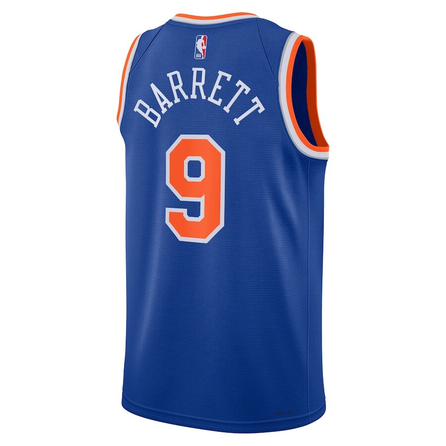 Men's New York Knicks RJ Barrett Blue Jersey