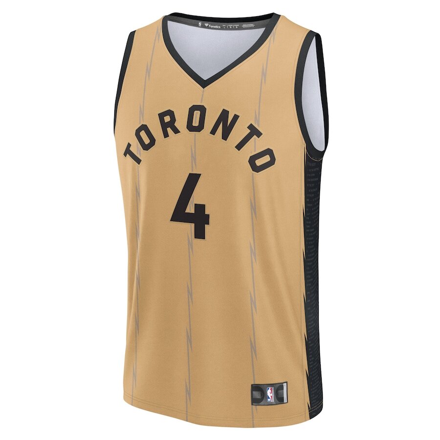 Men's Toronto Raptors Scottie Barnes Gold Jersey