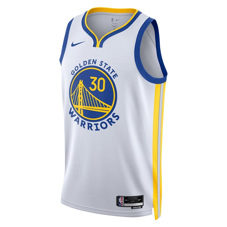 Men's Stephen Curry Golden State Warriors White Jersey