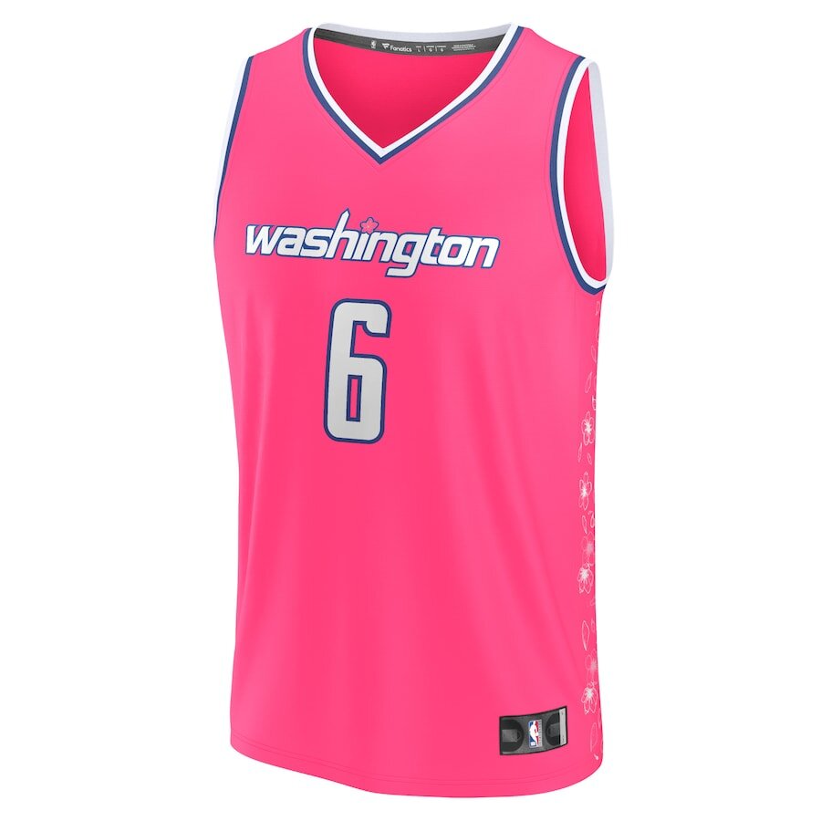 Men's Washington Wizards Kristaps Porzingis Pink Jersey