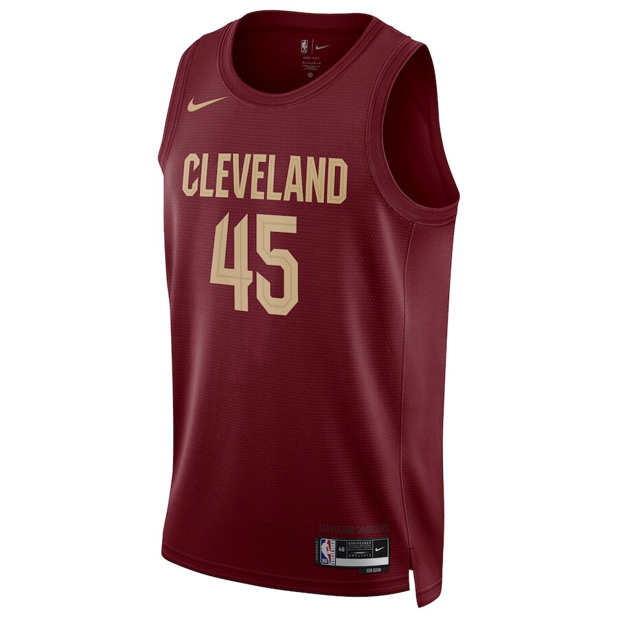 Men's Cleveland Cavaliers Donovan Mitchell Wine Jersey