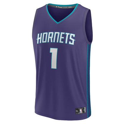 Men's Charlotte Hornets LaMelo Ball Purple Jersey