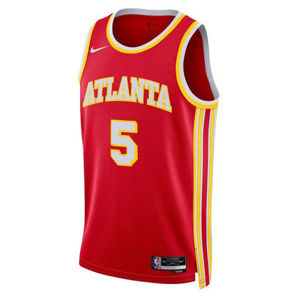 Men's Atlanta Hawks Dejounte Murray Red Jersey