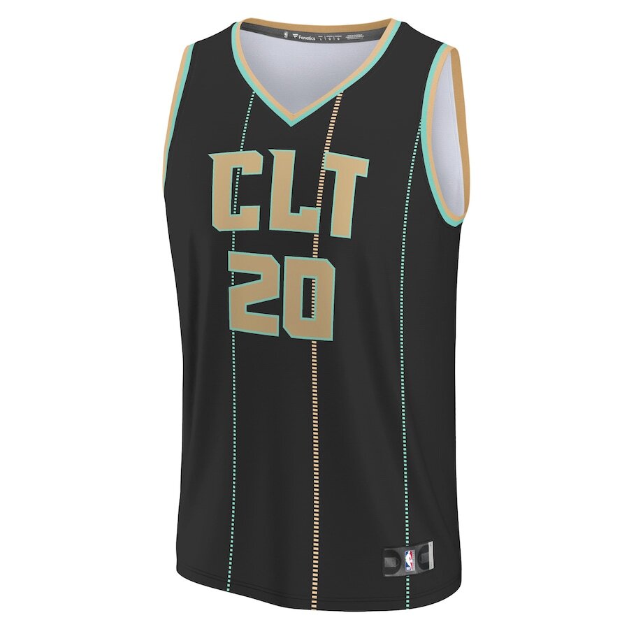 Men's Charlotte Hornets Gordon Hayward Black Jersey