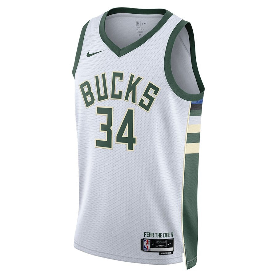 Men's Milwaukee Bucks Giannis Antetokounmpo White Jersey