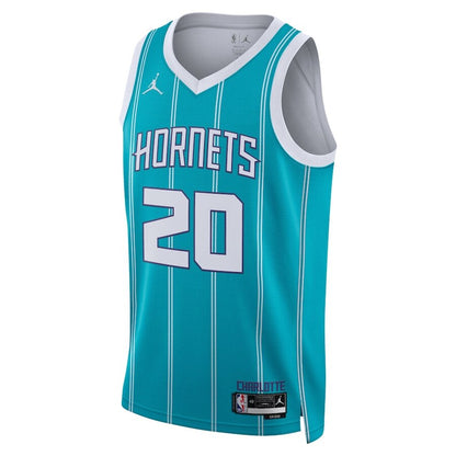 Men's Charlotte Hornets Gordon Hayward Teal Jersey