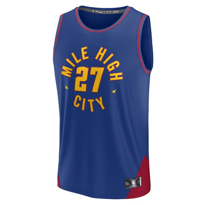 Men's Denver Nuggets Jamal Murray Blue Jersey