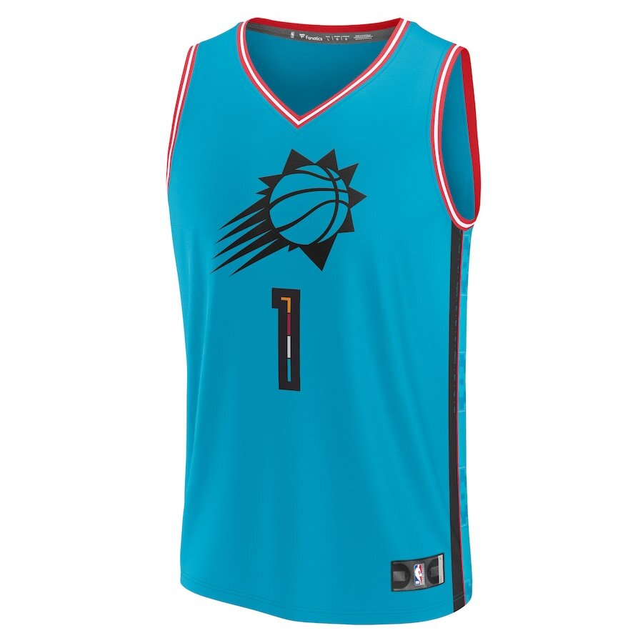 Men's Phoenix Suns Devin Booker Teal Jersey