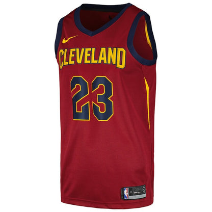 Men's Cleveland Cavaliers LeBron James Wine Jersey